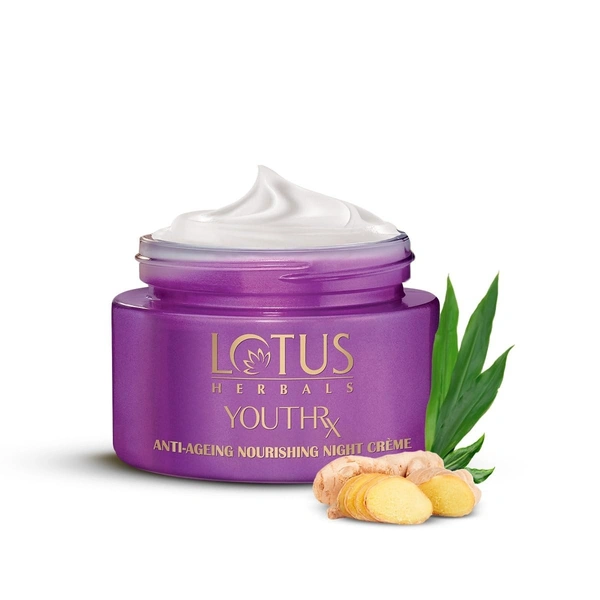 Lotus Herbals YouthRx Anti Ageing Nourishing Night Cream for women - 30g