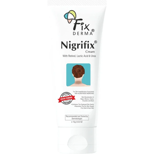 Fixderma Nigrifix Cream for Acanthosis Nigricans with Lactic Acid | Dermatologist Tested Retinol Cream | For Body Parts like Neck, Ankles, Knuckles, Armpits, Thighs & Elbows | Exfoliant - 100g