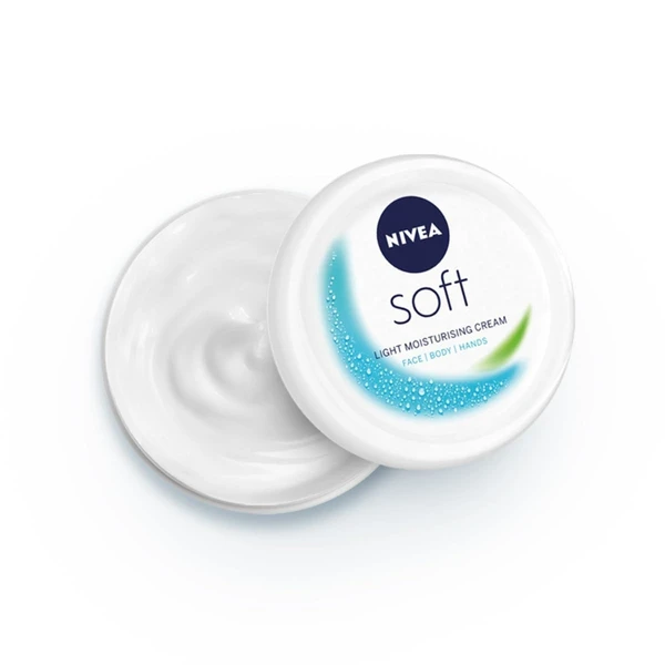 Nivea NIVEA Soft Light Moisturizer For Face, Hand & Body, Instant Hydration, Non-Greasy Cream With Vitamin E & Jojoba Oil - 200ml, india