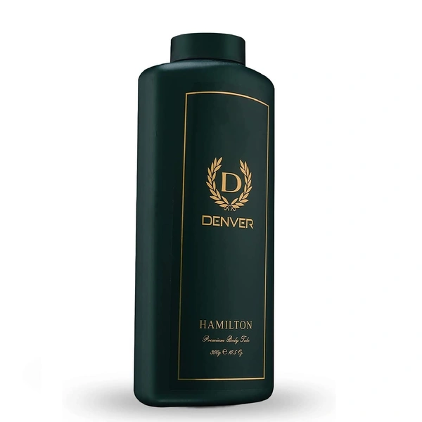 DENVER Hamilton Premium Body Talc- 300GM | Scented Talcum Powder for Men - Apr'2027