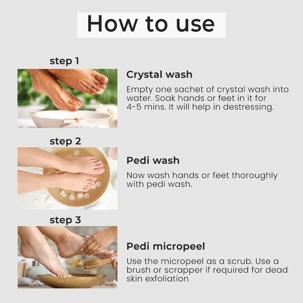 O3+ Pedilogix Bubble Gum Manicure Pedicure Kit for Reduces stress and soothes tired muscles (Combo Of 6)