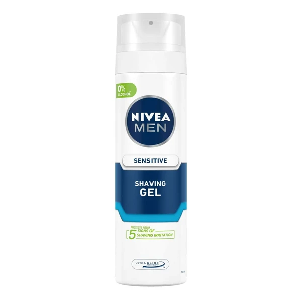 NIVEA MEN Shaving, Sensitive Shaving Gel, 200ml