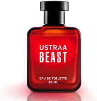 Ustraa Beast EDT Perfume For Men - 50ml - Long-Lasting Masculine Fragrance | Fresh, Citrusy Opening Notes, Woody, Smokey Heart Notes, Leathery Musky Base Notes 