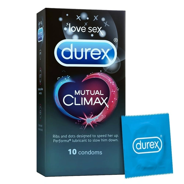 Durex Mutual Climax Condoms for Men & Women - 10 Count