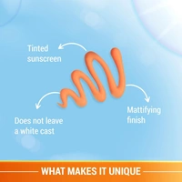 Lotus Herbals SafeSun 3-in-1 Matte look daily sunscreen | Tinted Sunscreen | SPF 40 PA+++ | Dermatologically tested | Mallow, Hops | Paraben free, tinted, no white cast, matte finish | All skin types | - 50g