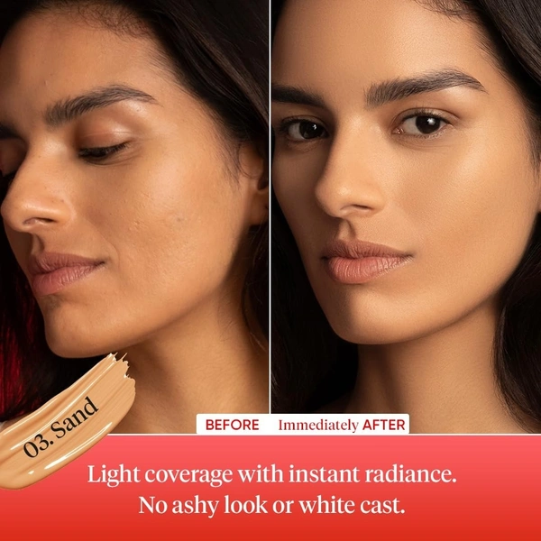 Dot & Key Strawberry Dew Tinted Sunscreen SPF 50+ Pa++++ | Protection Against UA/UB | Broad Spectrum, Water & Sweat resistant | For All Skin Types | 50ml - 03 Sand