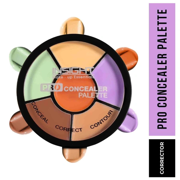 Insight Cosmetics Pro Concealer Palette-Corrector|Conceal |Correct |Contour |WaterProof |Crease Resistance |Long Lasting |Oil Control (CR105-Corrector) 