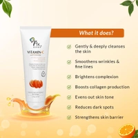 Fixderma Vitamin C Face Cleanser with Ascorbic Acid | facewash woman | Face Wash & Face Cleanser | Face Wash for Oily Skin (All Type Skin) | Face Wash for Women & Men - 75g