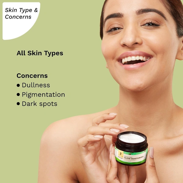 Pilgrim Squalane (Plant) Glow Moisturizer Cream For Face With Niacinamide & Vitamin C|Moisturizer For Dry Skin Hydration|Face Moisturizer Cream With Vitamin C For Glowing Skin|Non-Greasy|50 Gm 
