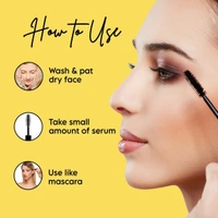 Clensta Eggstreme Eyelash Growth Serum For Lashes Hair Growth With Egg Protein, Vitamin E, For All Skin & Hair Types Women 8 ml
