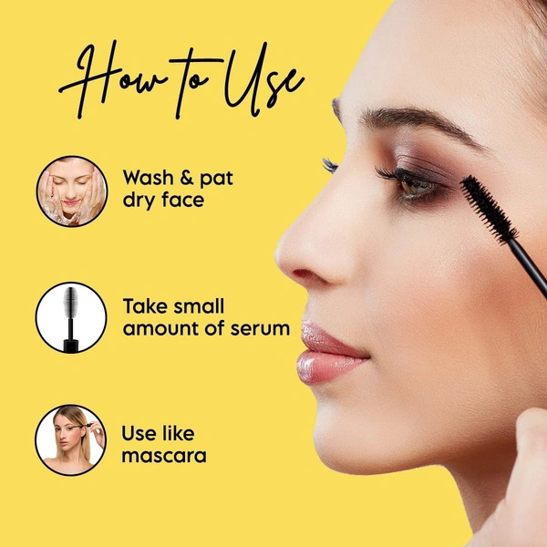 Clensta Eggstreme Eyelash Growth Serum For Lashes Hair Growth With Egg Protein, Vitamin E, For All Skin & Hair Types Women 8 ml