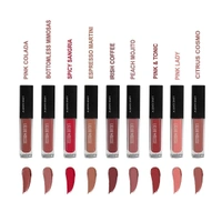 Love Earth LoveEarth Liquid Matte Lipstick Combo Pack - 9-Piece Set with Waterproof Mousse Jojoba Oil, and Vitamin E - Smudge-Proof & Transferproof Mini Liquid Lipstick Long-Lasting Lip Makeup Gift Set for Women - INDIA