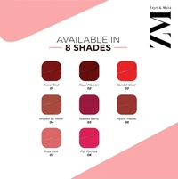 ZM Zayn & Myza Transfer-Proof Power Matte Finish, Liquid Lip Colour, 6 ml - 01 POWER RED