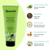 QUENCH Skin Detox Gel Face Wash with Matcha Green Tea| Korean Face Wash for Oily & Acne-Prone Skin| Clears Pores, Controls Oiliness and Detoxifies Skin| Made in Korea (100ml)