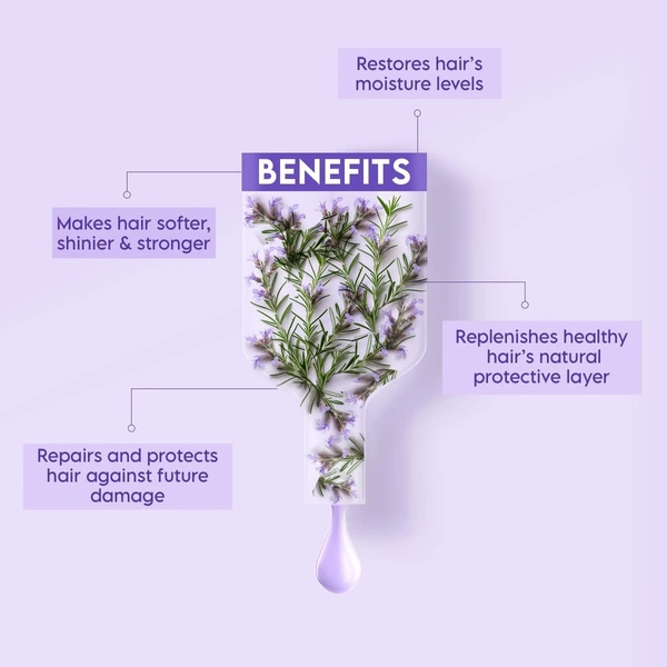 Clensta Rosemary Hair Fall Control Mask With Biotin For Reducing Hair fall, Dandruff, Strengthens Hair & Daily use |All Hair Types | Men & Women | Sulfate & Paraben Free 200 gm