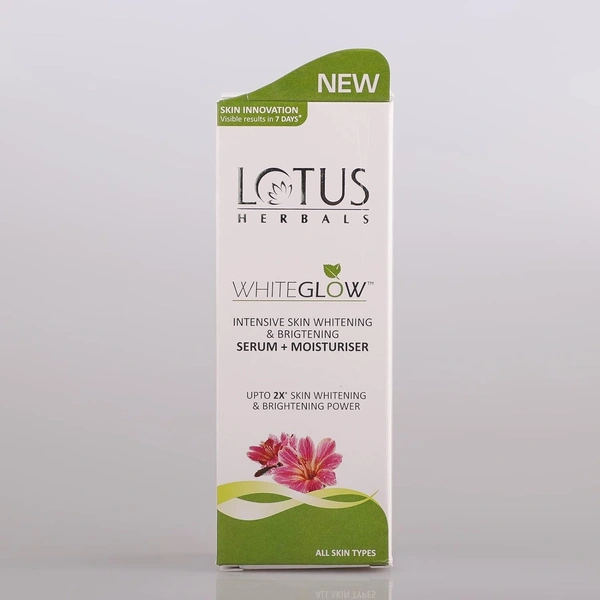 Lotus Herbals White Glow Intensive Skin Serum+ Moisturiser, 30ml