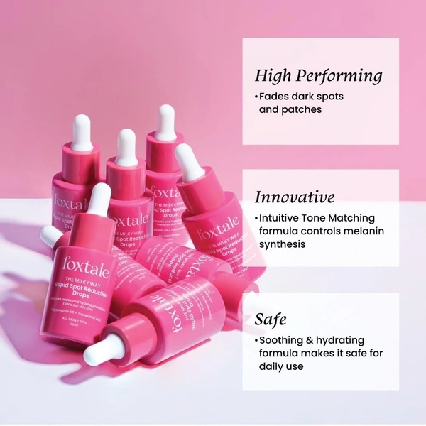 Foxtale 3% Tranexamic Acid Face Serum with Peptides & Niacinamide for Hyperpigmentation, Reduces Marks & Dark Spots, Evens Out Skin Tone, All Skin Types, Men and Women - 30 ml