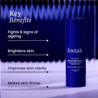 Foxtale 0.15% Beginner Friendly Retinol Night Serum | Anti-Aging Night Cream | Reduces Fine Lines and Wrinkles | No Purging | For Younger-looking Skin | Men & Women | All Skin Types - 30 ml
