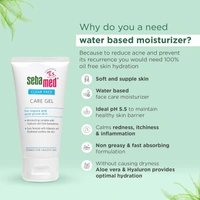 SEBAMED Clear Face Care Gel | pH 5.5 |Non-sticky Moisturizer with Hyaluronic acid, Aloe Vera | Dermatologically & clinically tested | 50ml