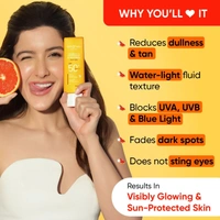 Dot & Key DOT & KEY Vitamin C + E Super Bright Sunscreen Spf 50|Water-Light,UVA/UVB & Blue Light Protection|For Even Toned & Glowing Skin|With Liquid Spf 50+++|No White Cast,|For All Skin Types|50G