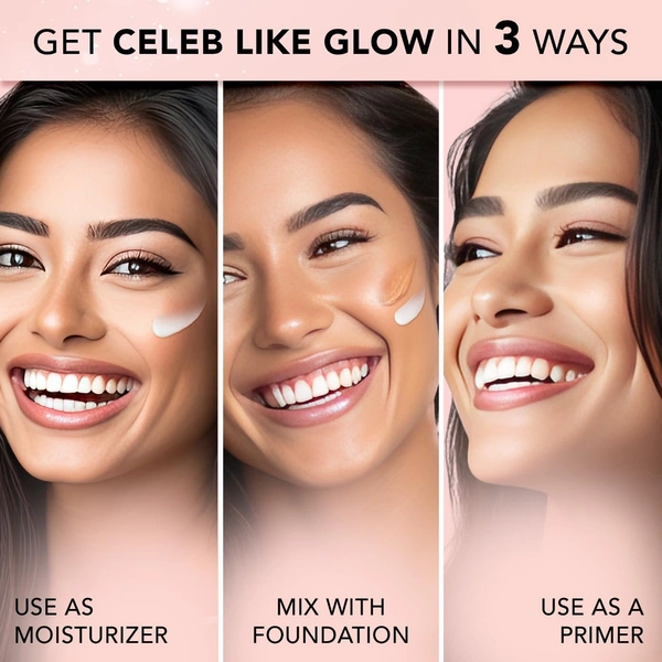 FACES CANADA Strobe Cream - Silver, 30ml | Primer + Highlighter + Moisturizer | Shea Butter & Hyaluronic Acid | Intense Hydration | Flawless Radiant Dewy Skin | Illuminating & Glowing Makeup Base