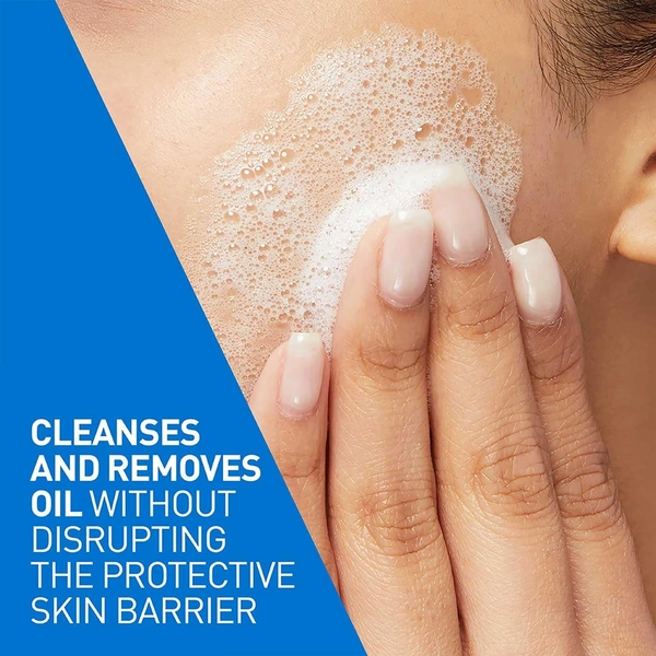 CeraVe Foaming Cleanser For Normal To Oily Skin - Dermatologist-Developed Facewash | Non-Comedogenic And Fragrance-Free Cleansers For Acne-Prone Skin - 473ML