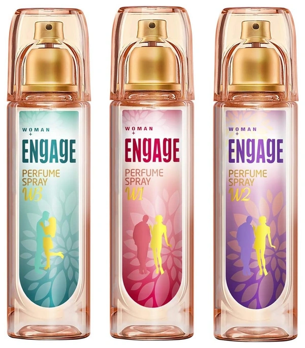 Engage W3 Perfume Spray For Women, 120ml And Engage W1 Perfume Spray For Women, 120ml And Engage W2 Perfume Spray For Women, 120ml