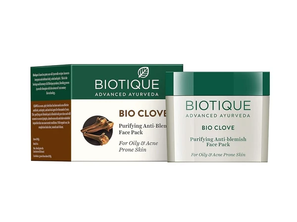 Biotique Clove Oil Control Anti Blemish Face Pack, 75gm