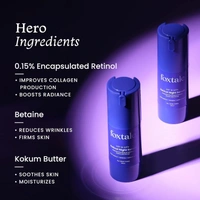 Foxtale 0.15% Beginner Friendly Retinol Night Serum | Anti-Aging Night Cream | Reduces Fine Lines and Wrinkles | No Purging | For Younger-looking Skin | Men & Women | All Skin Types - 30 ml