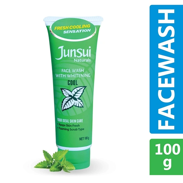 Junsui Naturals Face Wash With Whitening, Cool, 100 g - Nov'2026