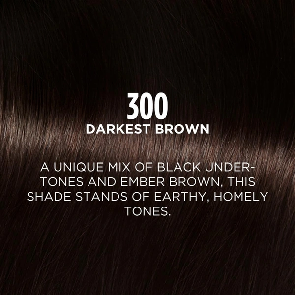 L'oreal Paris L'Oreal Paris Casting Creme Gloss Hair Color , 87.5g+72ml-Darkest Brown 300