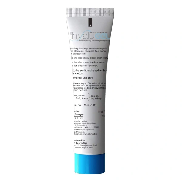 Ethicare Remedies Hyalugel Hyaluronic Acid Gel