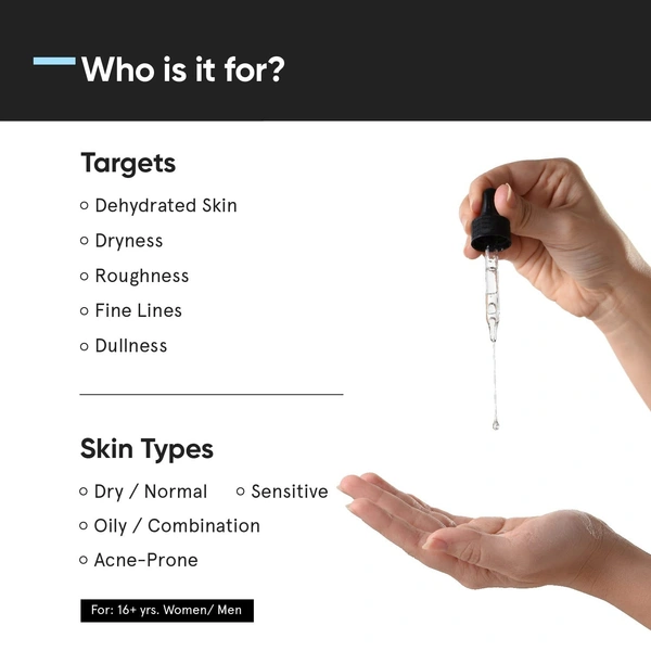 Minimalist 2% Hyaluronic Acid + PGA Serum for Intense Hydration, Glowing Skin & Fine Lines | Daily Hydrating Face Serum For Women & Men with Dry, Normal & Oily Skin | 30 ml