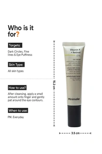 Minimalist Vitamin K + Retinal 01% Eye Cream