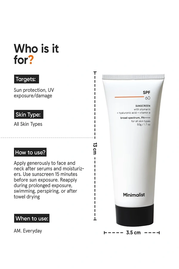 Minimalist SPF 60 Sunscreen