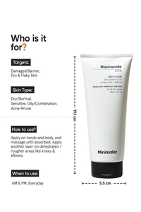 Minimalist Niacinamide 5% Body Lotion
