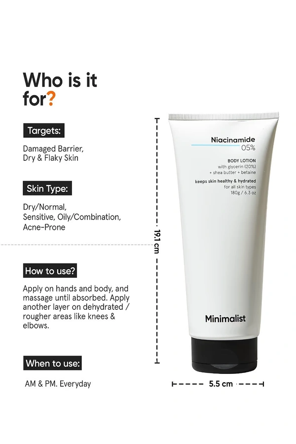 Minimalist Niacinamide 5% Body Lotion