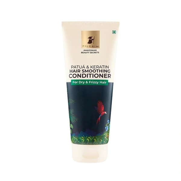 PILGRIM Pilgrim Amazonian Patua & Keratin Hair Smoothing Conditioner-Unscented- For Dry & Frizzy Hair With Sacha Inchi|Hair Conditioner For Smooth & Silky Hair|Silicone Free|Women & Men - 200ml