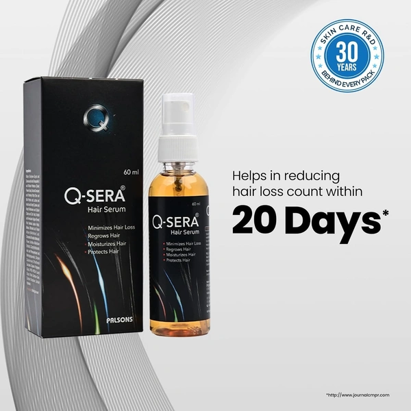 Palsons Derma Q-Sera Hair Serum For Hair Fall Control - 60 ml, 12/2027, India