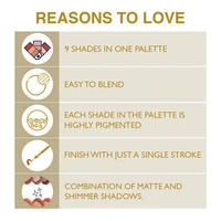 INSIGHT PRO FESSIONAL  Eyeshadow Palette  - Rose gold