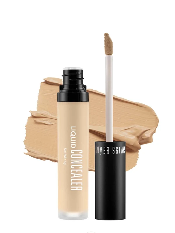 Swiss Beauty Liquid Light Weight Concealer With Full Coverage |Easily Blendable Concealer For Face Makeup , 6g - 2 — SAND-SABLE