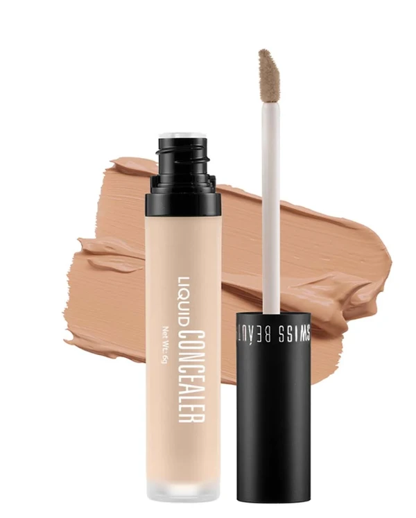 Swiss Beauty Liquid Light Weight Concealer With Full Coverage |Easily Blendable Concealer For Face Makeup , 6g - 5 — MEDIUM-MOYEN