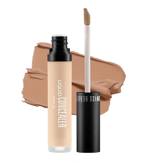 Swiss Beauty Liquid Light Weight Concealer With Full Coverage |Easily Blendable Concealer For Face Makeup , 6g - 6 — CLAIR-MOYEN
