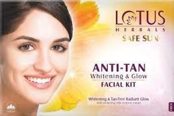 Lotus Herbals Anti-Tan Whitening & Glow Facial Kit ,40g - pack of 1, Dec'2026