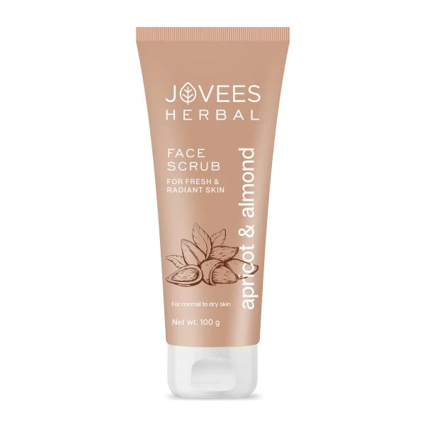 JOVEES HERBAL Jovees Herbal Apricot & Almond Scrub Face Scrub Reduces Pigmentation Gently Removes dead Skin Cells - 100g