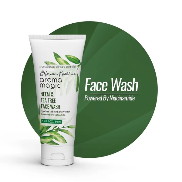 AROMA MAGIC Aroma Magic Neem And Tea Tree Face Wash (PWRD by Niacinamide) - 100 ml