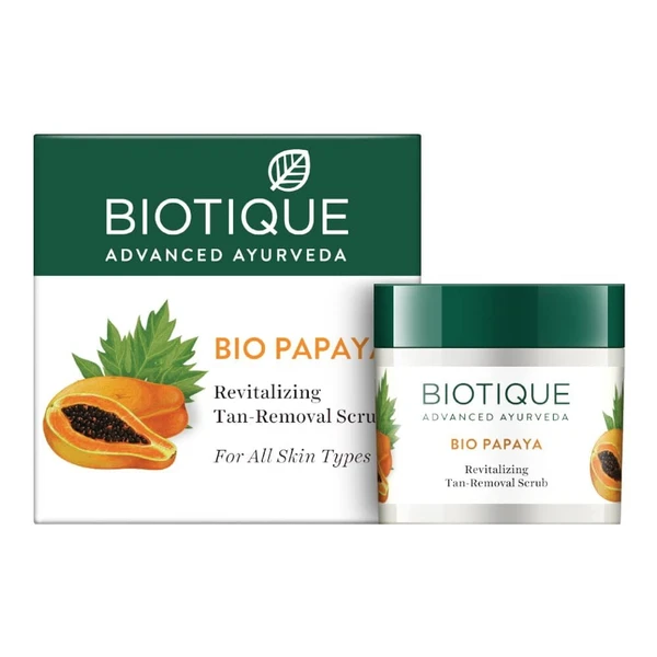 Biotique Papaya Tan Removal Brightening & Revitalizing Face Scrub , 75gm