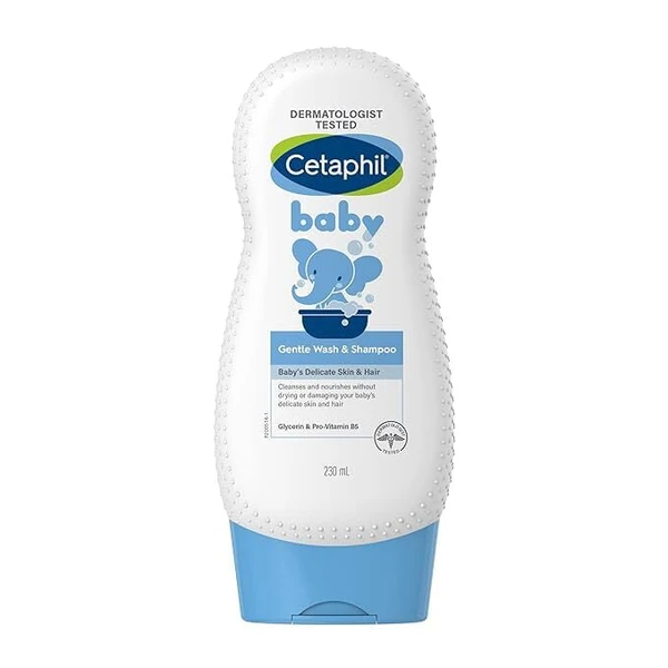 CETAPHIL Cetaphil Baby Shampoo & Wash, White, Chamomile, 230 ml