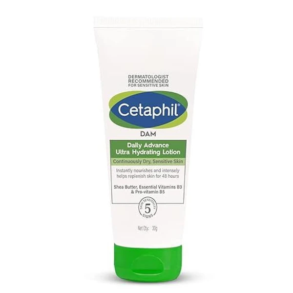 CETAPHIL Cetaphil DAM Daily Advance Ultra Hydrating Lotion | For Continously Dry and Sensitive Skin - 30g