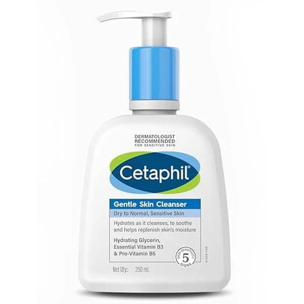CETAPHIL Cetaphil Face Wash by Cetaphil, Gentle Skin Cleanser for Dry to Normal, Sensitive Skin 250ml